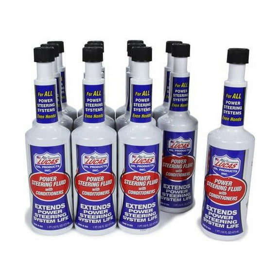 Lucas Oil 10442-12 16 oz Power Steering Fluid, Case of 12