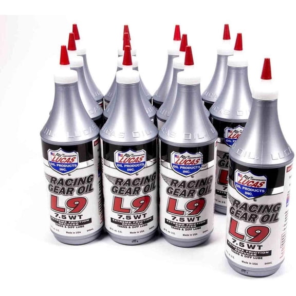 Lucas Oil 10456 Synthetic L9 Racing Gear Oil - 12 x 1 qt.