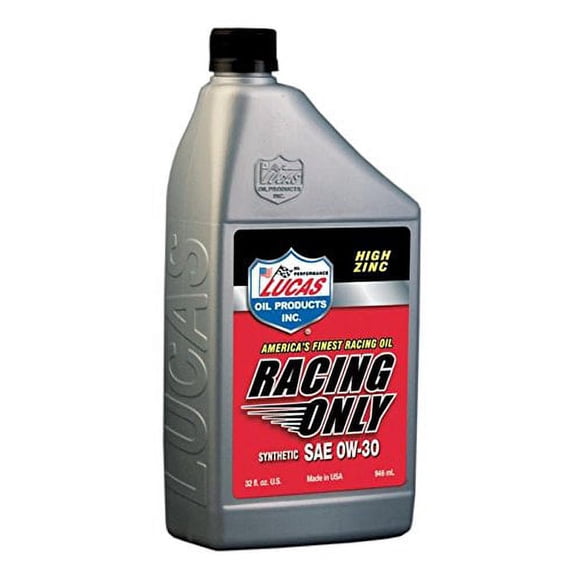 Lucas Oil 10605 0W-30 Synthetic Racing Oil - 1 Quart Bottle