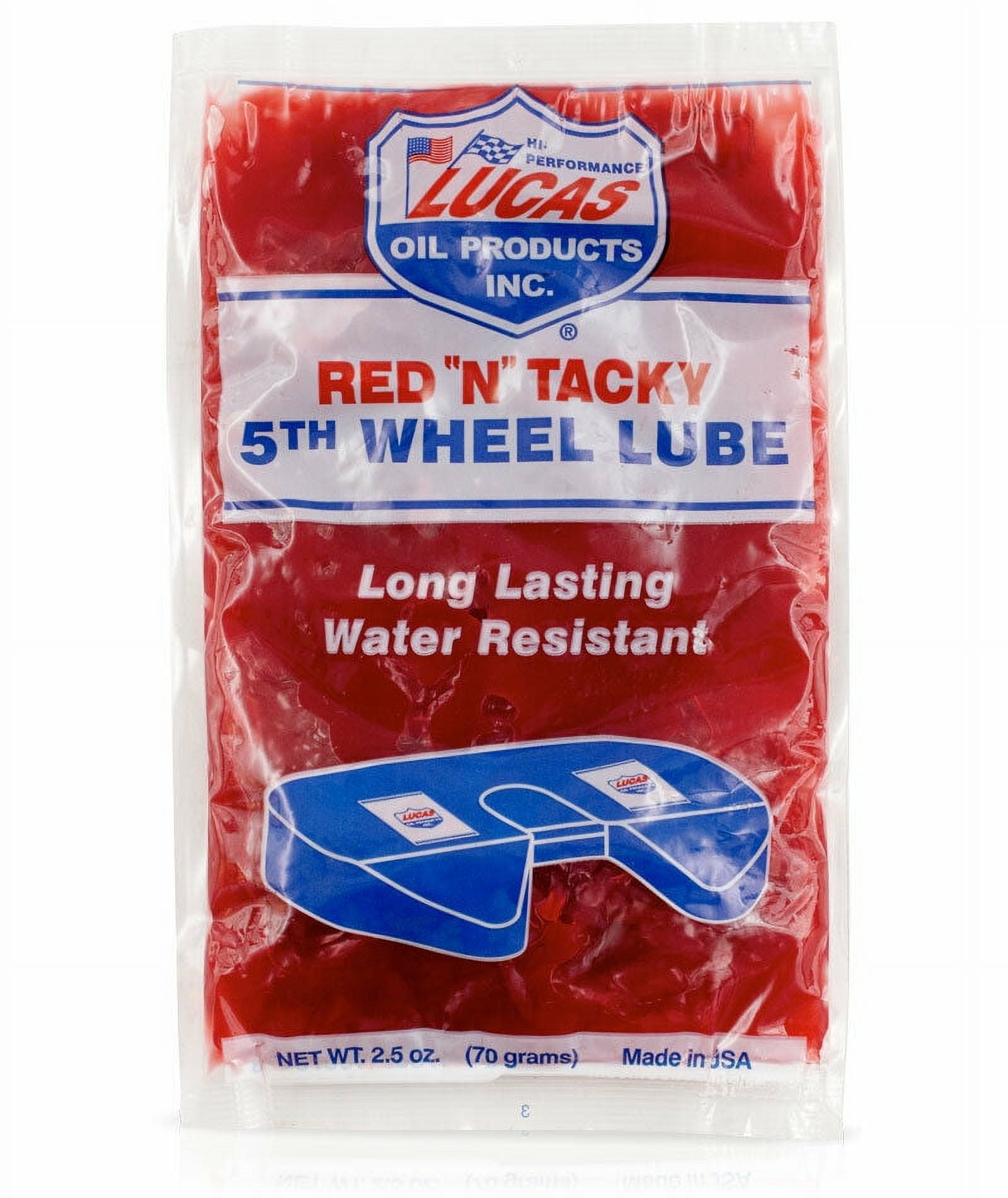 Lucas Oil 10676 Red "N" Tacky 5th Wheel Lube Grease 2.5 oz