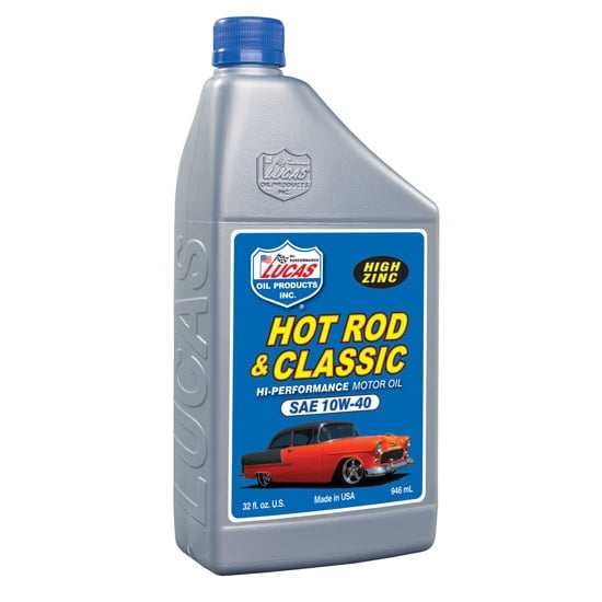 Lucas Oil 10688 SAE 10W40 Hot Rod Engine Oil, 1 Quart