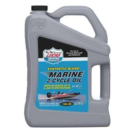 Lucas Oil 10861 Synthetic Blend 2-Cycle Marine Engine Oil 1 Gallon