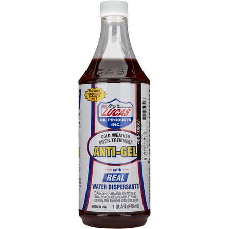 Lucas Oil 10865 Anti-Gel Cold Weather Diesel Treatment, 1 Quart