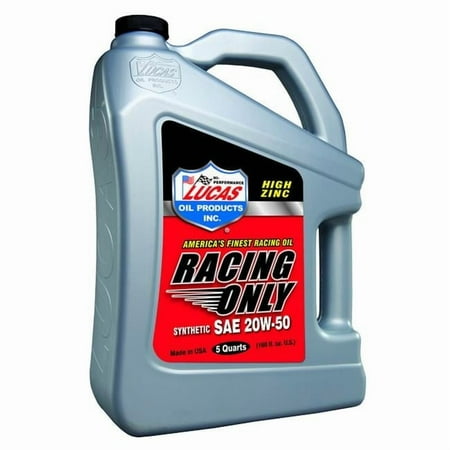 Lucas Oil 5 qt. Synthetic 20w50 Racing Oil