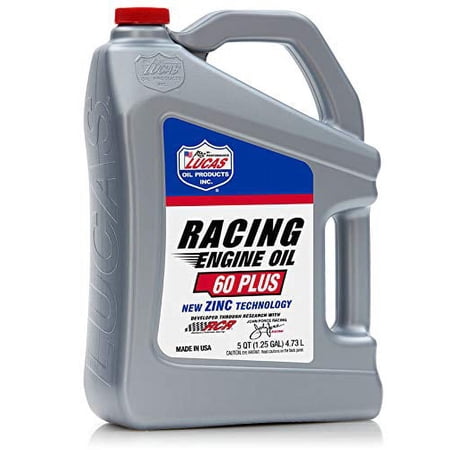 Lucas Oil 60 Plus Racing Motor Oil SEA 60, 5 qt