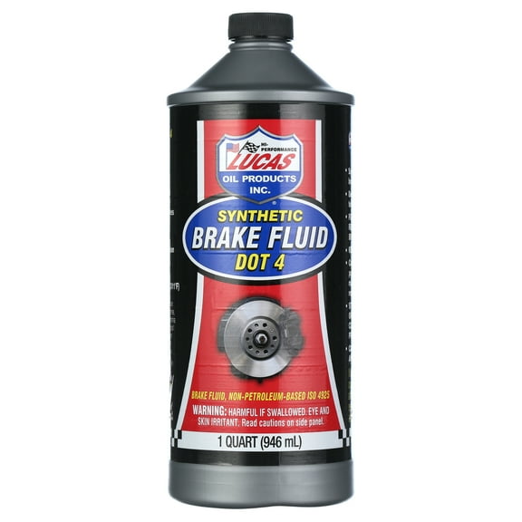 Lucas Oil for vehicles using DOT 4 Brake Fluid 32 oz, 3.50 x 3.50 x 8.00"