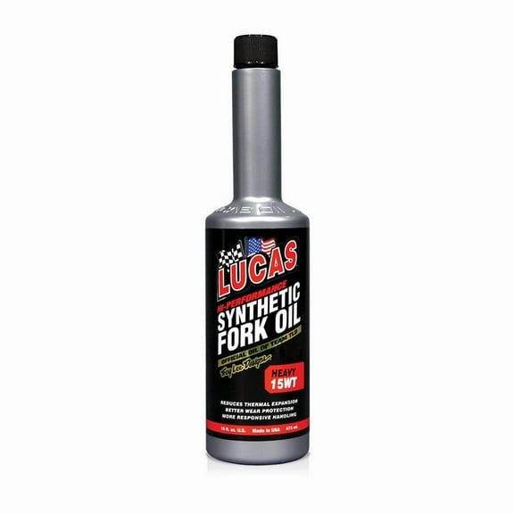 Lucas Oil Fork Oil Prevents Seal Hardening, Prevents Foaming Motor Oil 15WT, 8 oz