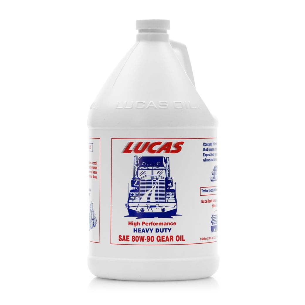 Lucas Oil Heavy Duty SAE 80W-90 Transmission & Differential Lube Gear Oil, 1 Gal