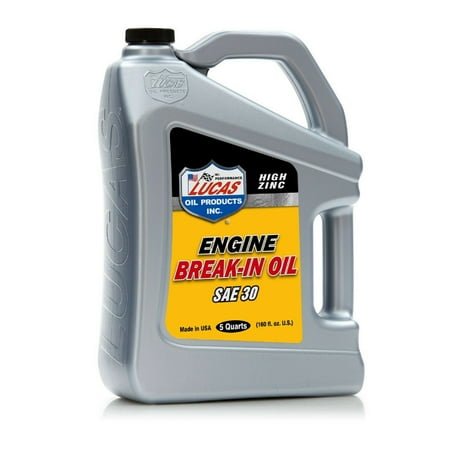 Lucas Oil High Zinc Engine Break-In Oil SAE 30, 5 qt