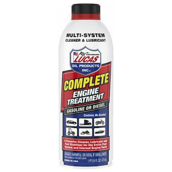 Lucas Oil LUC10016 Complete Engine Treatment, Cleans & Lubricates, 16-oz. - Quantity 12