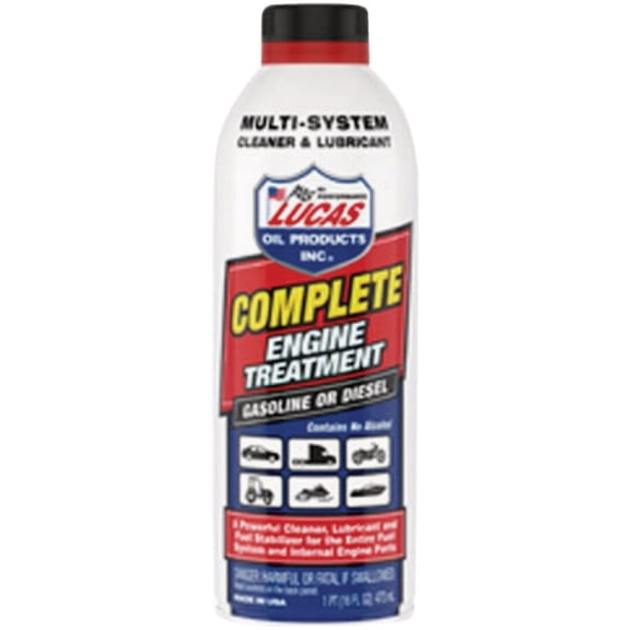 Lucas Oil LUC10016 Complete Engine Treatment, Cleans & Lubricates, 16-oz. - Quantity 12