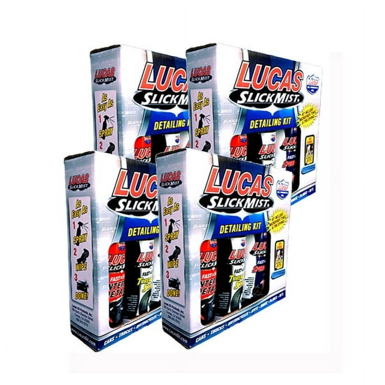 Lucas Slick Mist Speed Wax Car Polish + Tyre & Trim Rubber Plastic
