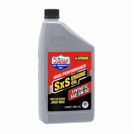 Lucas Oil LUC11208 5W50 SXS Synthetic Oil - 1 qt.