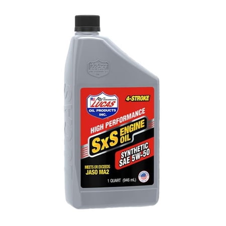 Lucas Oil LUC11208 5W50 SXS Synthetic Oil - 1 qt.
