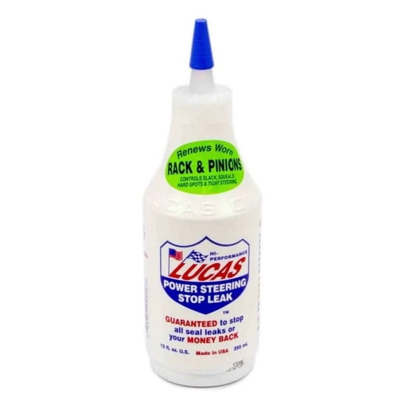 Lucas Oil Stop Leak Power Steering Fluid - Reduces Oil Leak - 12 Oz.