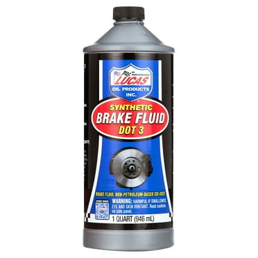 Lucas Oil Products 10826 Synthetic Brake Fluid for All with  DOT3 Brake Fluid Applications 32 Ounce