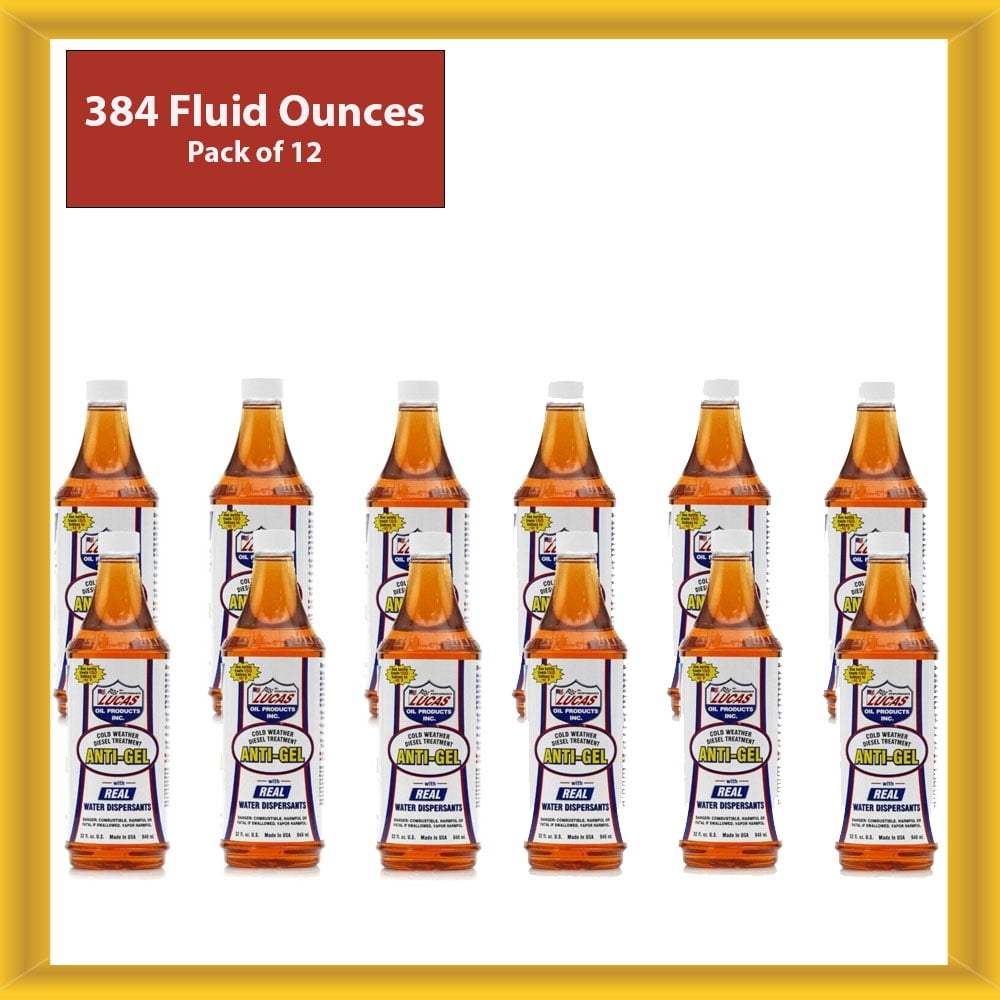 Lucas Oil Products 1086512 Diesel Treatment Anti Gel, 12 Quart Pack of 12
