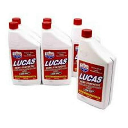 Lucas Oil Sure Shift Transmission Fluid ATF Semi-Synthetic Transmission Fluid, 1 qt (6 pack)