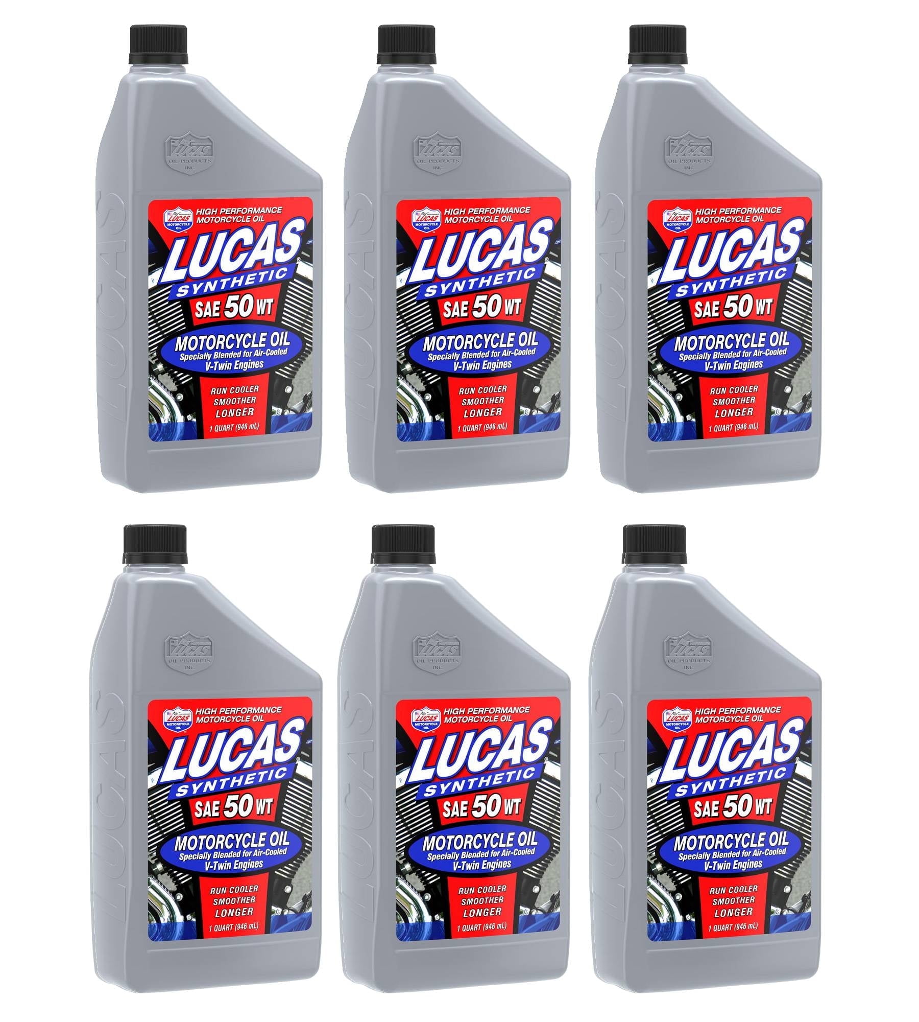 Lucas Oils And Additives 10765 SYNTHETIC SAE 50 WT V-TWN (Case of 6 ...