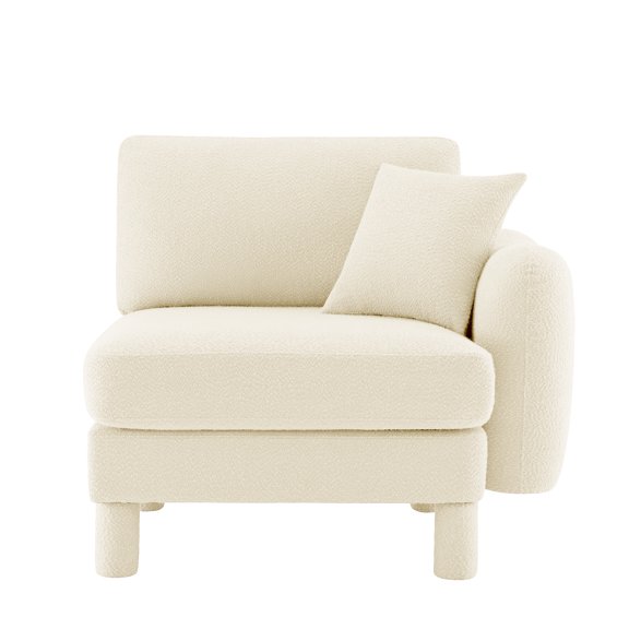 Lucas RSF sofa W/Pillow Polyester -Beige