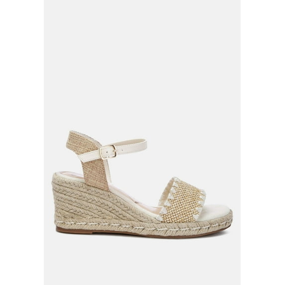 Lucas Raffia Wedge Heel Espadrilles