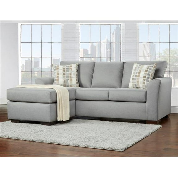Lucas Sofa Sectional with Reversible Chaise, Gray