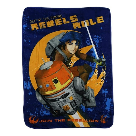 Lucas Star Wars Rebels "Rebels Rule" Micro Raschel Throw - 46"x60"
