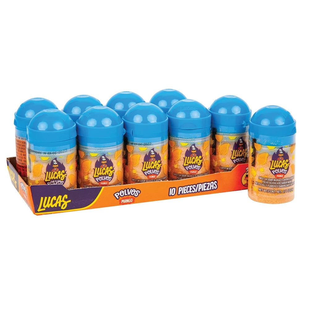 LUCAS - Polvos Mango 0.71OZ ( Pack of 10)