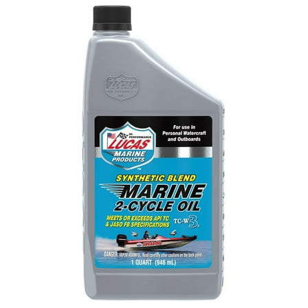 Lucas 2-Cycle Marine Synthetic Blend Motor Oil 32 Ounce