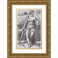thumbnail image 1 of Lucas Van Leyden 17x24 Gold Ornate Framed and Double Matted Museum Art Print Titled - Pallas Athene (1530), 1 of 4