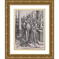 thumbnail image 1 of Lucas Van Leyden 19x24 Gold Ornate Framed and Double Matted Museum Art Print Titled - Solomon's Idolatry (1514), 1 of 4