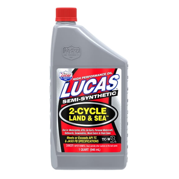 Lucas Land & Sea Synthetic Blend 2-Cycle Engine Oil 32 Ounce Quart