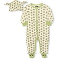 thumbnail image 1 of Lucasfilm Boy's The Mandalorian The Child Footed Coverall Bodysuit Onesie with Hat Set, 1 of 5