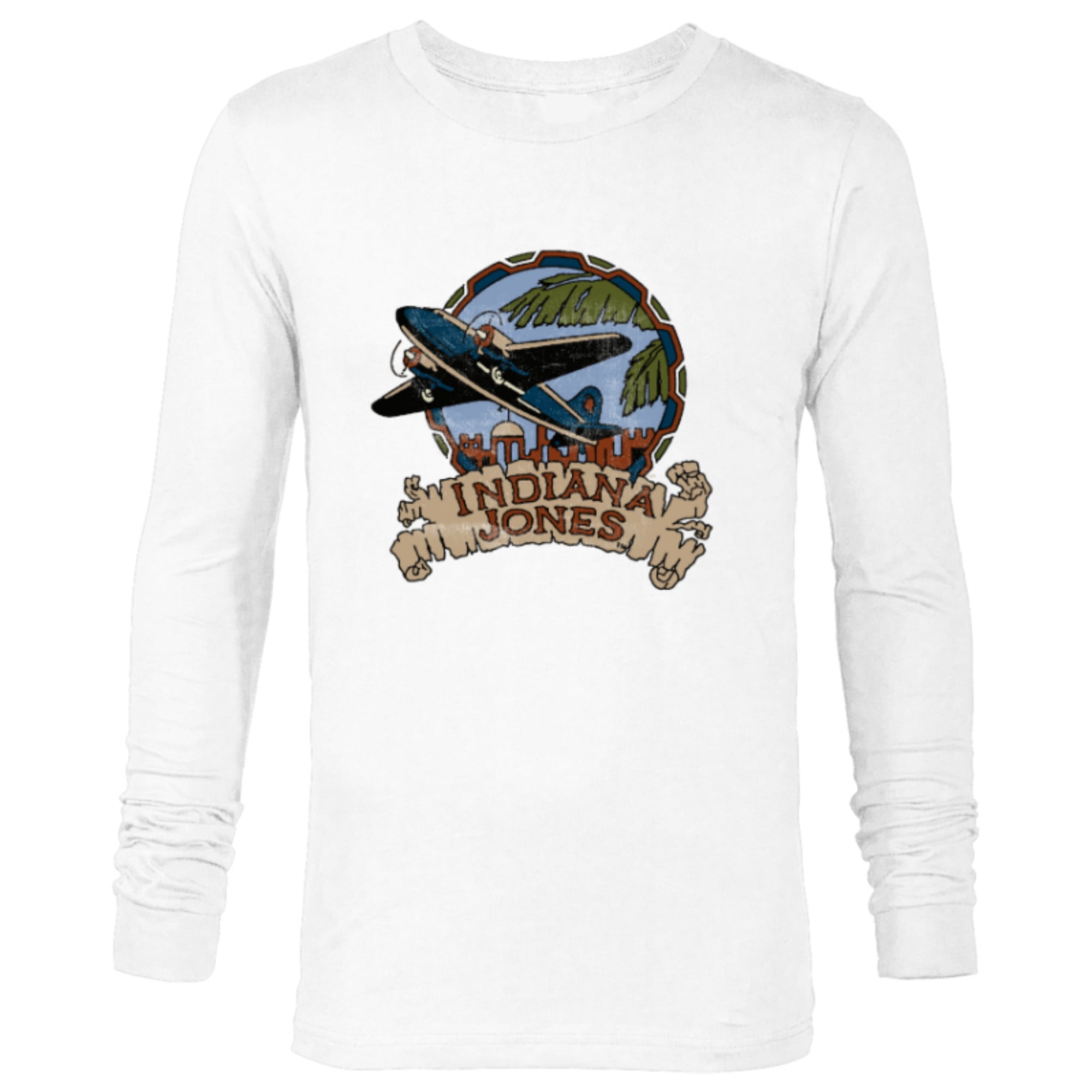 Lucasfilm Indiana Jones Adventure Plane Vintage - Long Sleeve T 