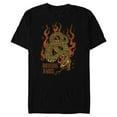 thumbnail image 1 of Lucasfilm Indiana Jones Flaming Snake Logo - Short Sleeve Blended T-Shirt for Adults - Customized-Black, 1 of 5