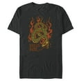 thumbnail image 1 of Lucasfilm Indiana Jones Flaming Snake Logo - Short Sleeve Blended T-Shirt for Adults - Customized-Dark Heather, 1 of 5