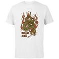 thumbnail image 1 of Lucasfilm Indiana Jones Flaming Snake Logo - Short Sleeve Cotton T-Shirt for Adults - Customized-White, 1 of 5
