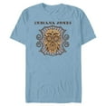 thumbnail image 1 of Lucasfilm Indiana Jones Golden Skull Logo - Short Sleeve Blended T-Shirt for Adults - Customized-Ocean Blue, 1 of 5