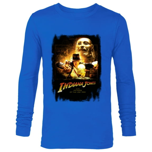 Lucasfilm Indiana Jones Raiders of the Lost Ark Golden Idol - Long Sleeve T-Shirt for Men - Customized-Navy