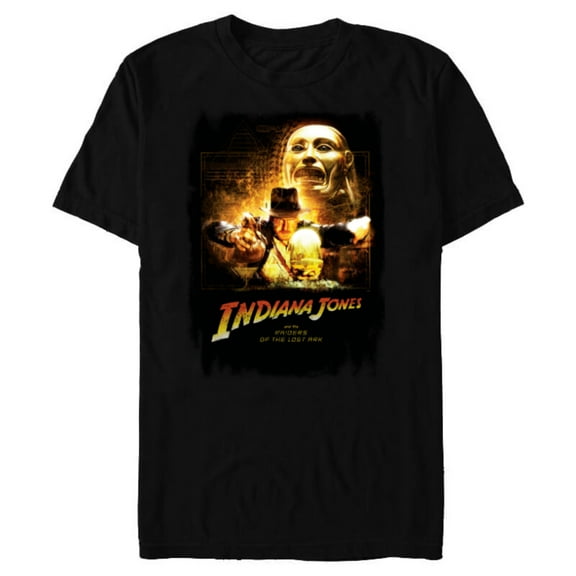 Lucasfilm Indiana Jones Raiders of the Lost Ark Golden Idol - Short Sleeve Blended T-Shirt for Adults - Customized-Black
