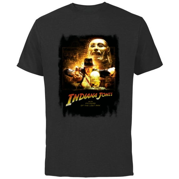 Lucasfilm Indiana Jones Raiders of the Lost Ark Golden Idol - Short Sleeve Cotton T-Shirt for Adults - Customized-Black