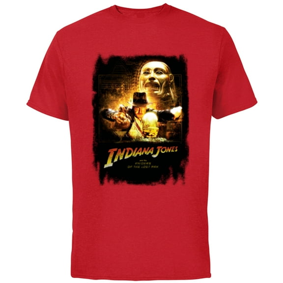 Lucasfilm Indiana Jones Raiders of the Lost Ark Golden Idol - Short Sleeve Cotton T-Shirt for Adults - Customized-Red