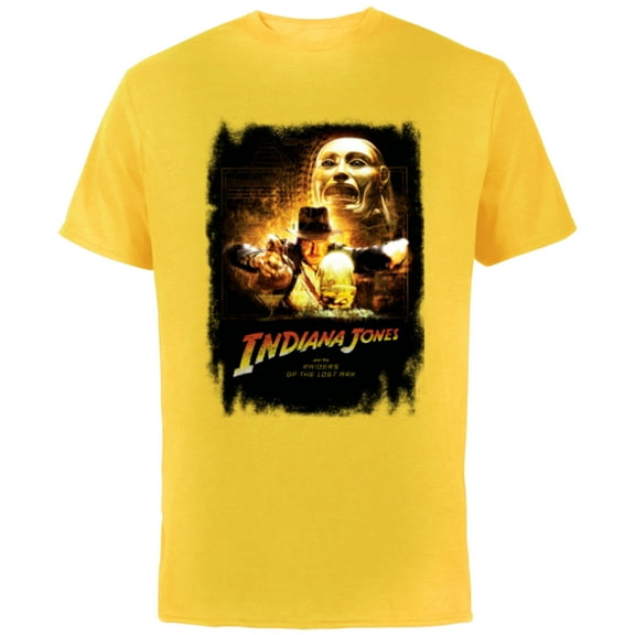 Lucasfilm Indiana Jones Raiders of the Lost Ark Golden Idol - Short Sleeve Cotton T-Shirt for Adults - Customized-Yellow