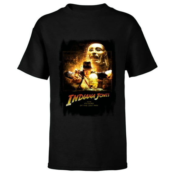 Lucasfilm Indiana Jones Raiders of the Lost Ark Golden Idol - Short Sleeve T-Shirt for Kids - Customized-Black