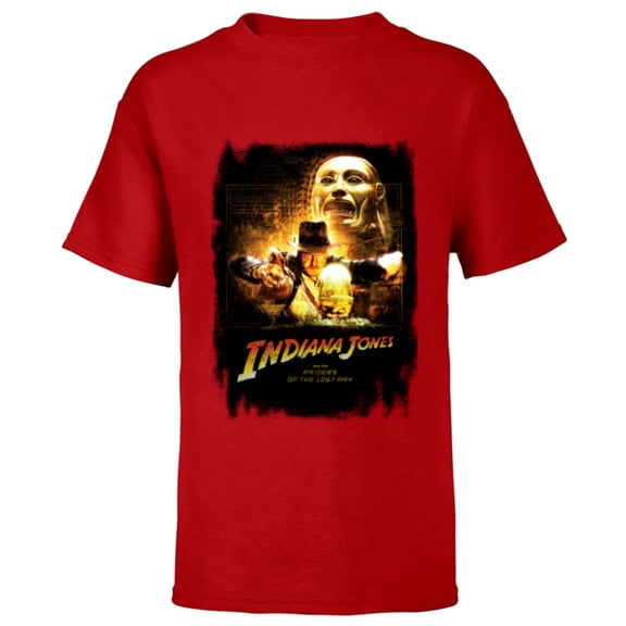 Lucasfilm Indiana Jones Raiders of the Lost Ark Golden Idol - Short Sleeve T-Shirt for Kids - Customized-Red