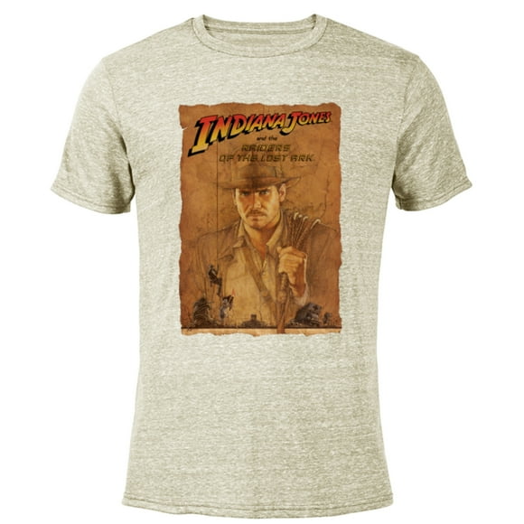 Lucasfilm Indiana Jones Raiders of the Lost Ark Poster Art - Short Sleeve Blended T-Shirt for Adults - Customized-Yellow