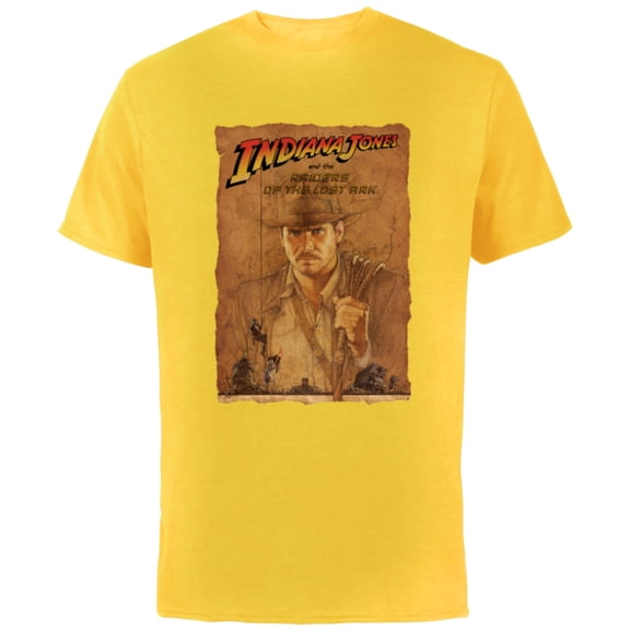 Lucasfilm Indiana Jones Raiders of the Lost Ark Poster Art - Short Sleeve Cotton T-Shirt for Adults - Customized-Yellow