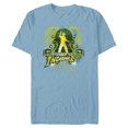 thumbnail image 1 of Lucasfilm Indiana Jones Snakes and Skulls Adventure Vintage - Short Sleeve Blended T-Shirt for Adults - Customized-Ocean Blue, 1 of 5