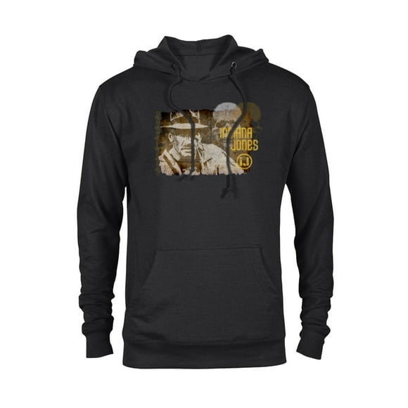 Lucasfilm Indiana Jones Vintage Map and Skull - Pullover Hoodie for Adults - Customized-Black