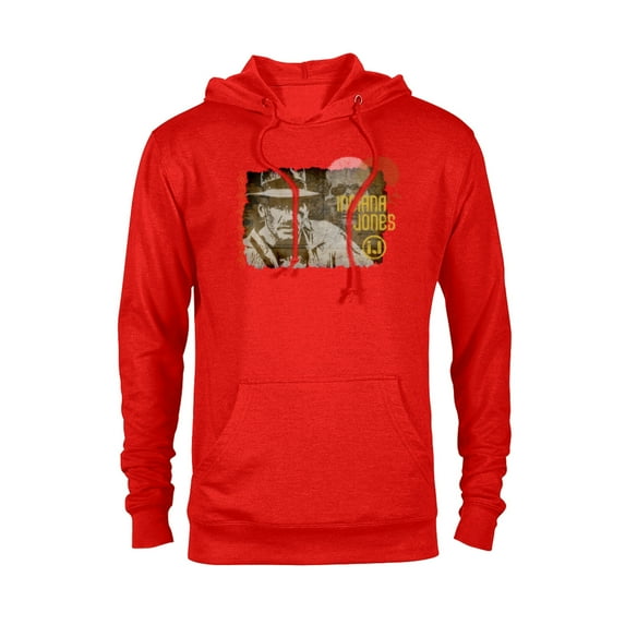 Lucasfilm Indiana Jones Vintage Map and Skull - Pullover Hoodie for Adults - Customized-Red
